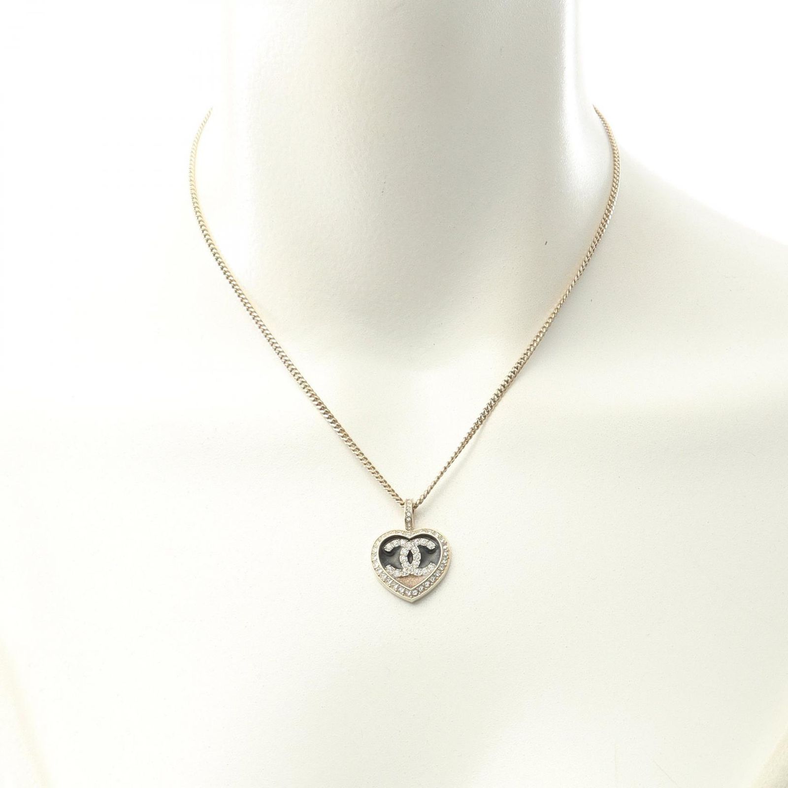 シャネル CHANEL ネックレス ココマーク ハート GP（ゴールドメッキ