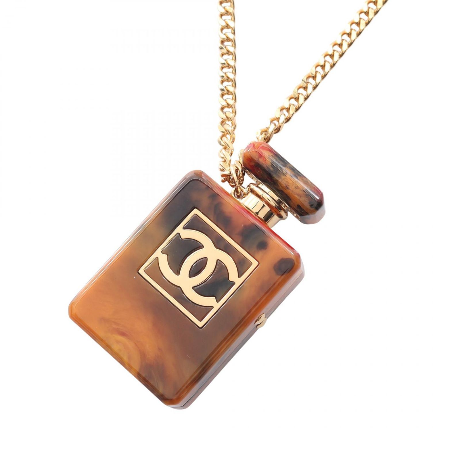 シャネル CHANEL ネックレス ココマーク 香水瓶モチーフ GP（ゴールド