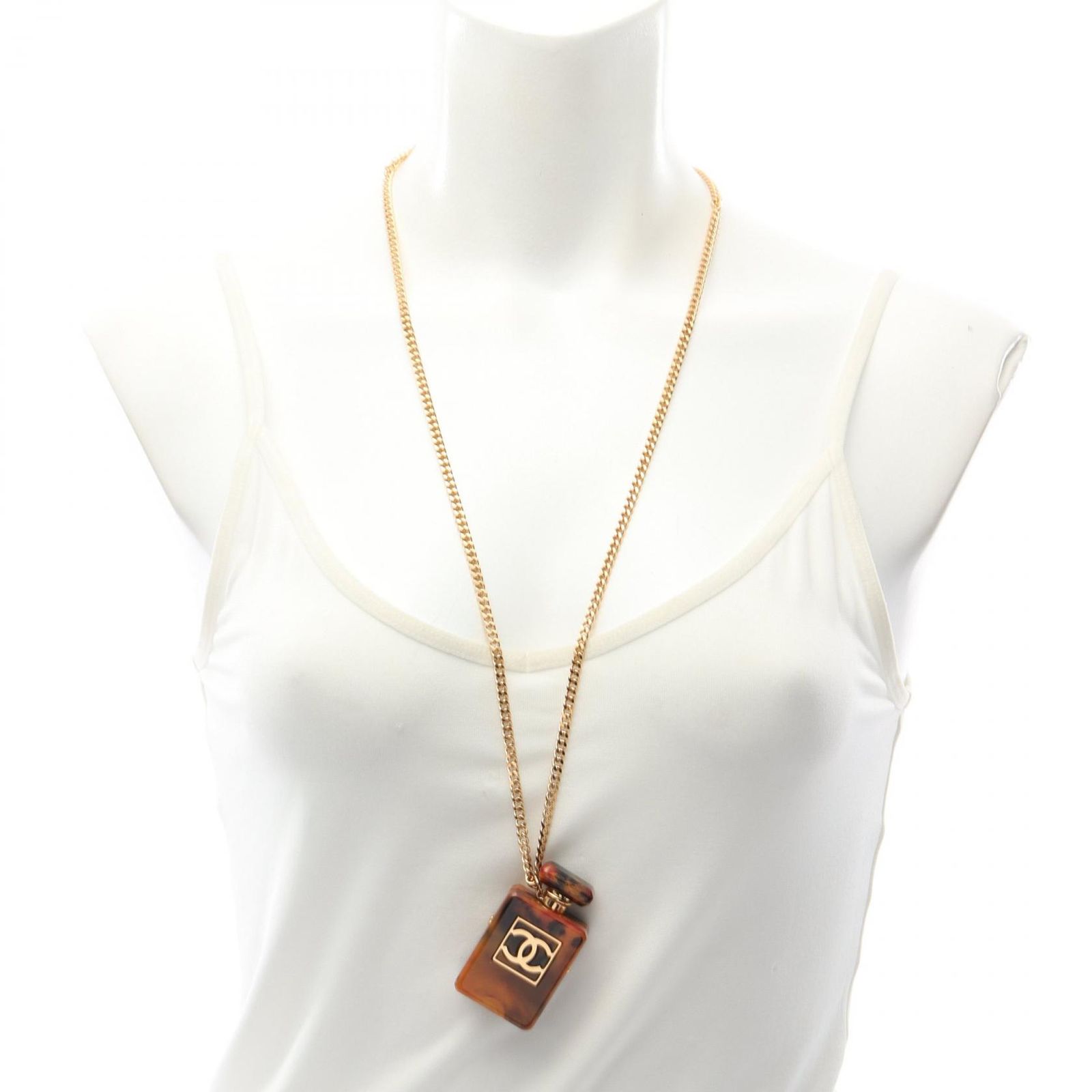 シャネル CHANEL ネックレス ココマーク 香水瓶モチーフ GP（ゴールド