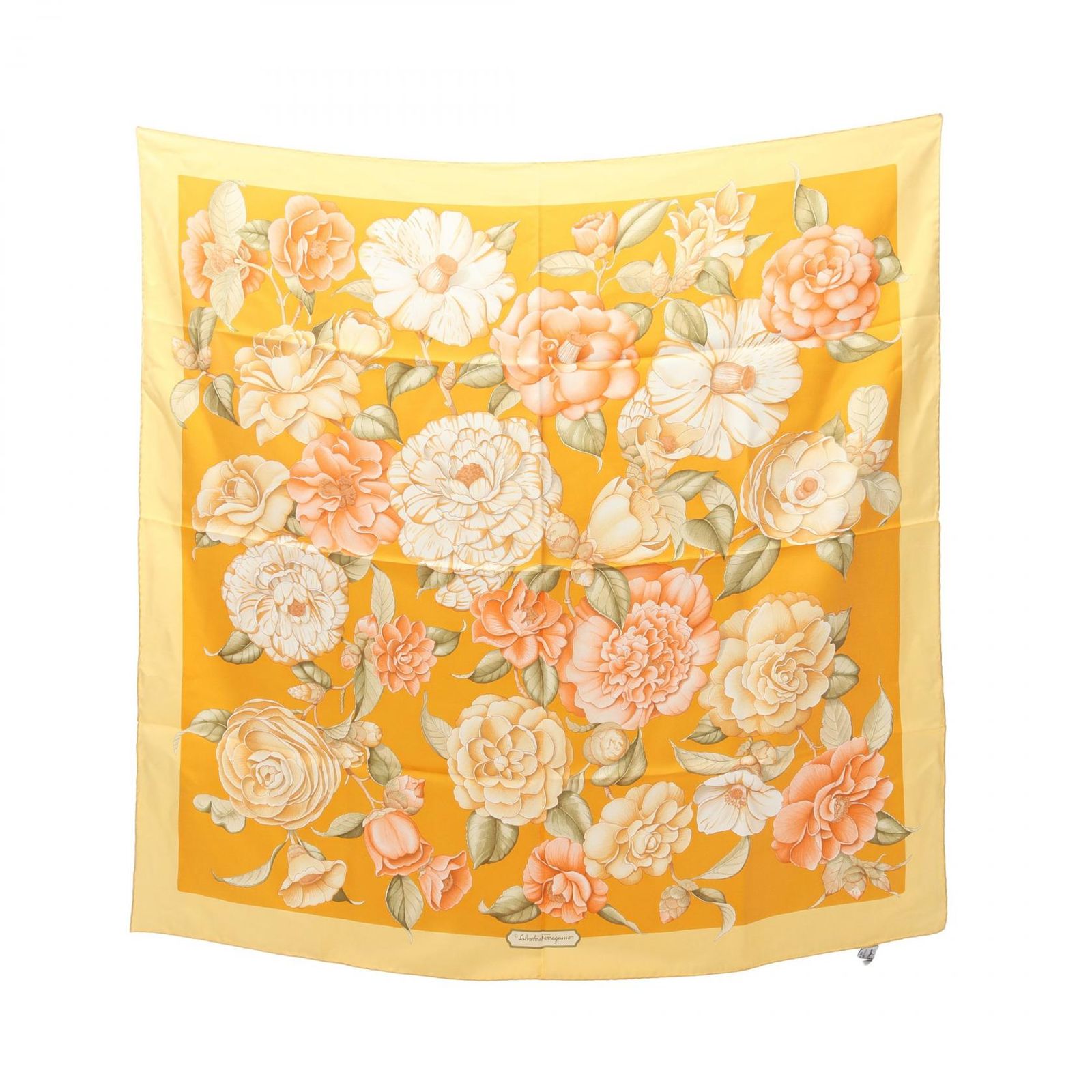 サルヴァトーレフェラガモ Salvatore Ferragamo スカーフ シルク