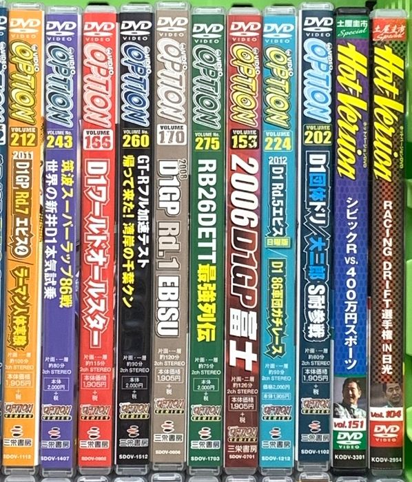 車DVD関係 まとめて70本以上 カーレース ドリフト OPTION オプション
