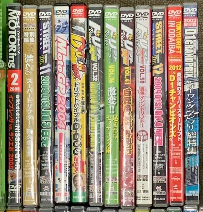 車DVD関係 まとめて70本以上 カーレース ドリフト OPTION オプション