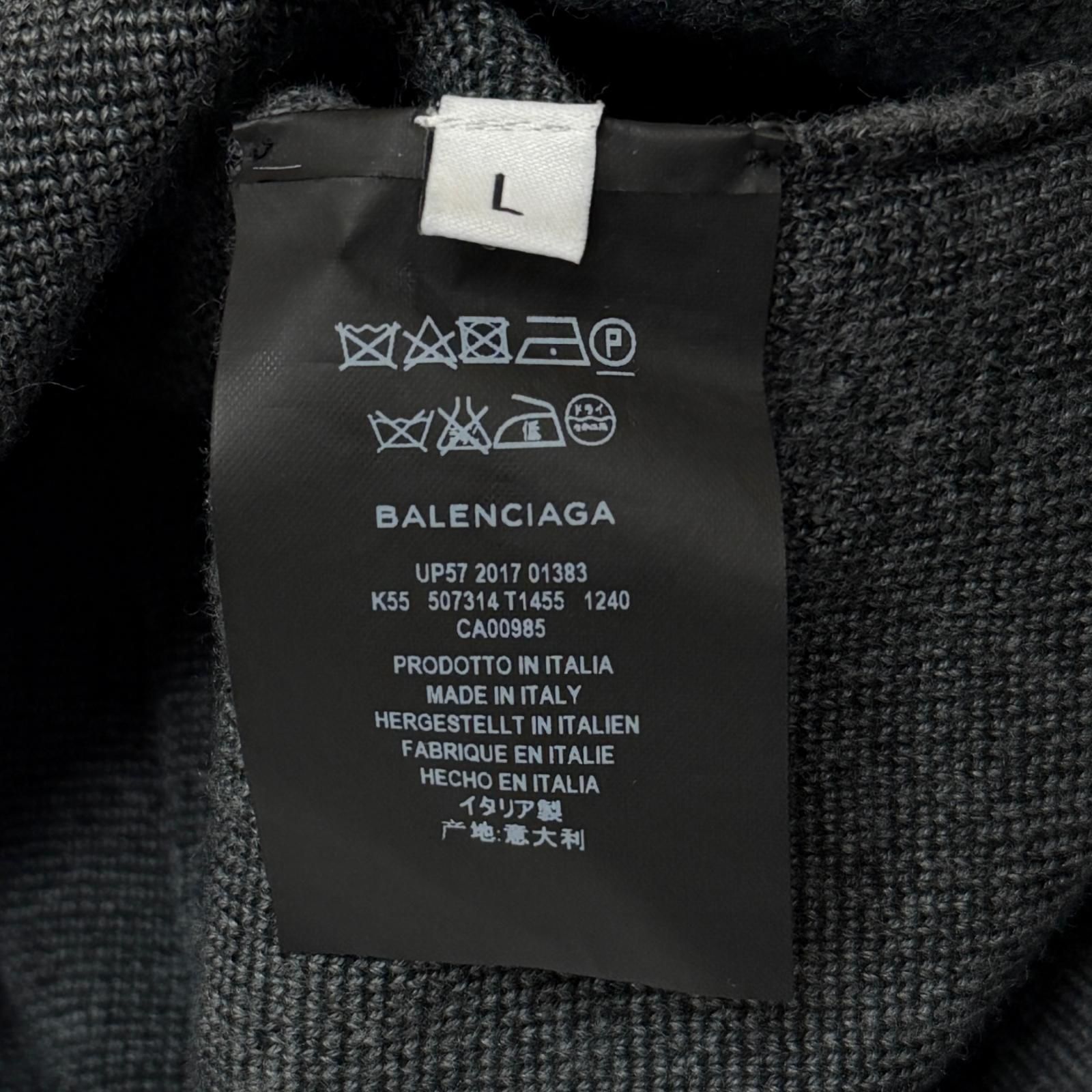 国内正規 BALENCIAGA 18AW クルーネックニット セーター バレンシアガ