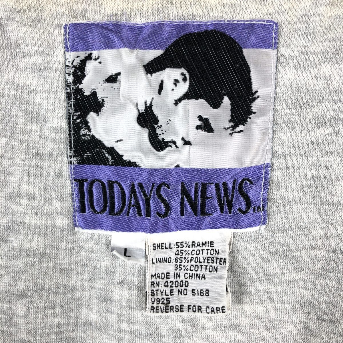 古着 90年代 TODAYS NEWS カスタム デニムベスト メンズL相当 
