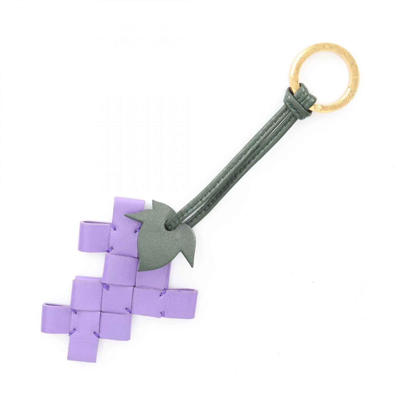 ボッテガヴェネタ BOTTEGA VENETA チャーム イントレチャート グレープ