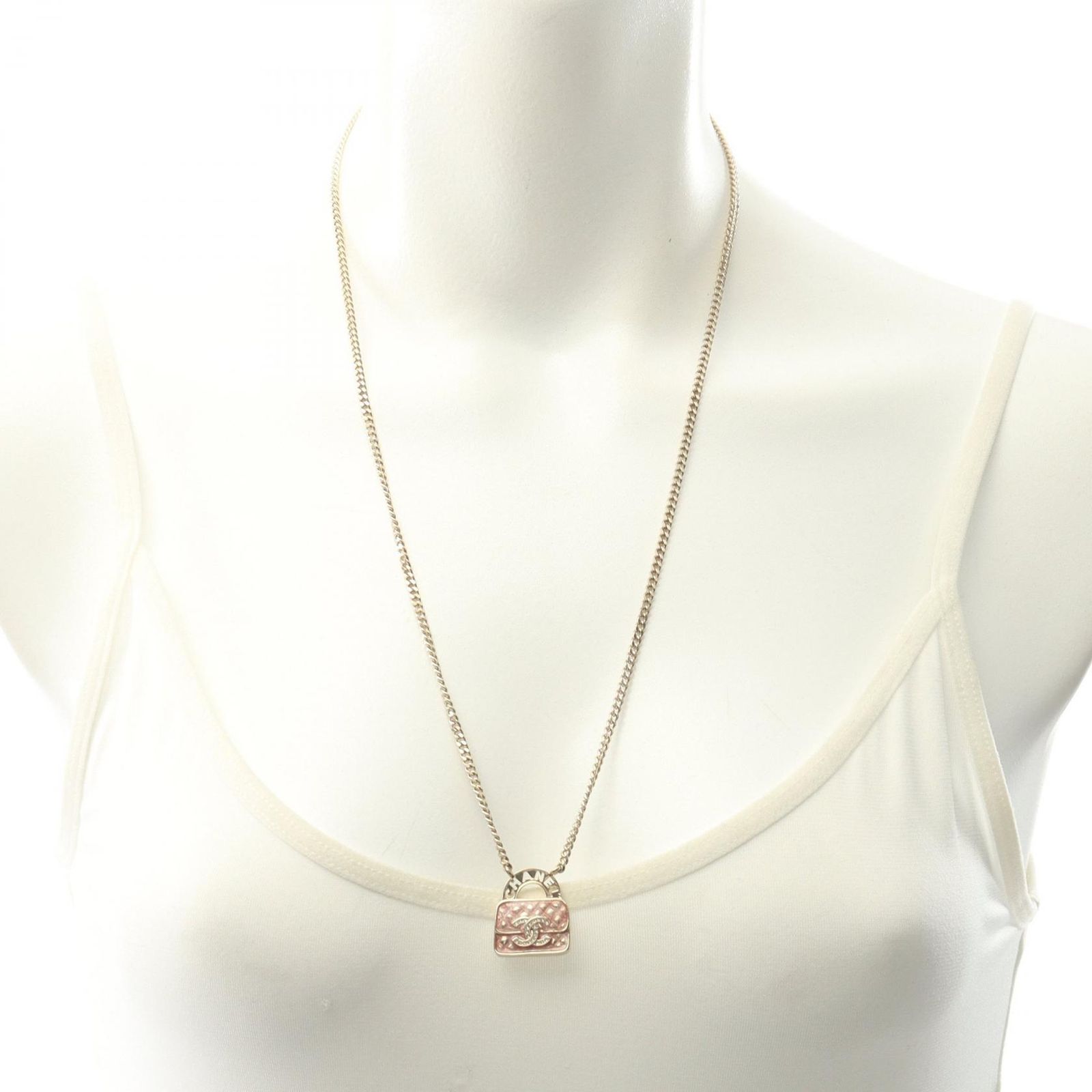 シャネル CHANEL ネックレス ココマーク バックモチーフ GP（ゴールド