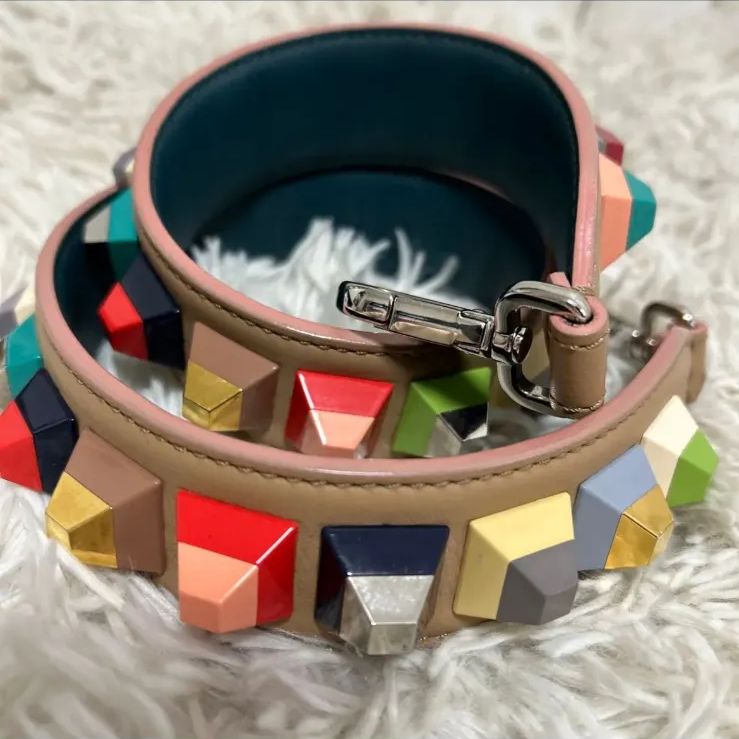 FENDI フェンディ ショルダーストラップ レザー マルチカラー