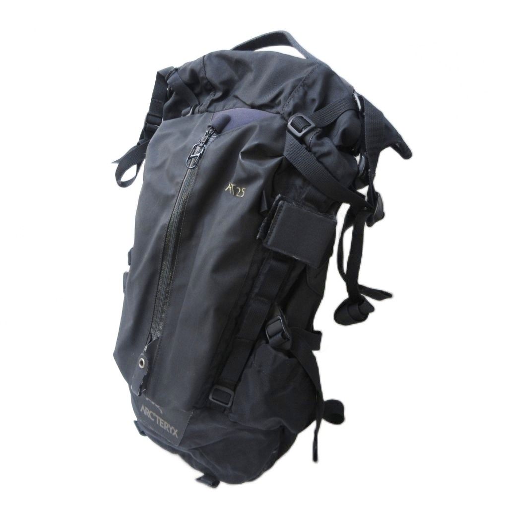 アークテリクス ARC TERYX RT 25 リュックサック バックパック ナイロン ロゴ プリント 黒 ブラック 0131