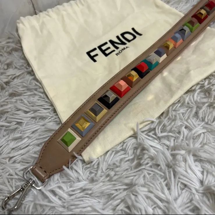 FENDI フェンディ ショルダーストラップ レザー マルチカラー