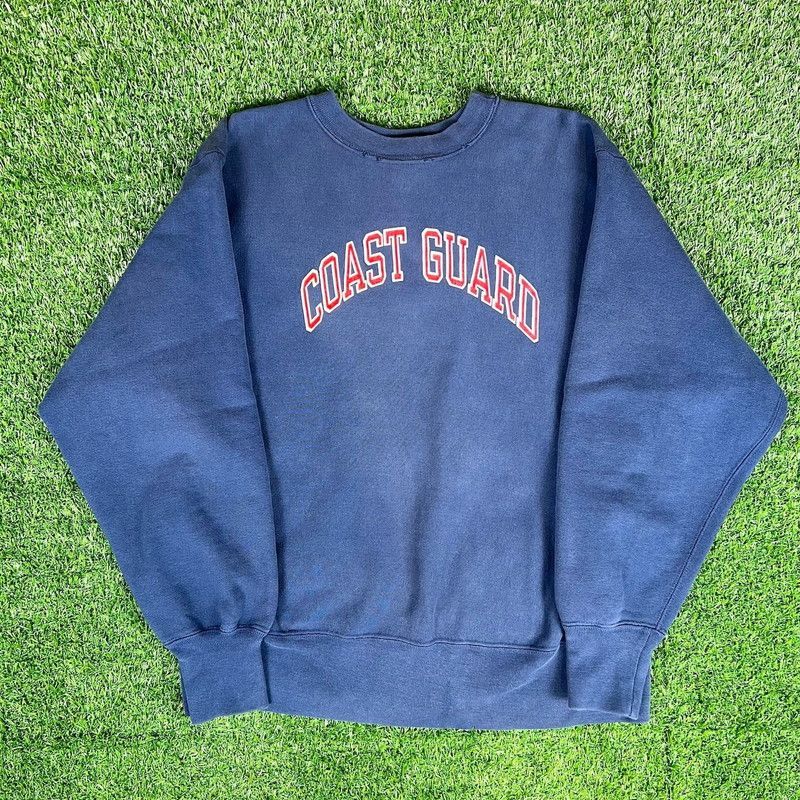 80s USA製 CHAMPION REVERSE WEAVE NAVY COAST GUARD 沿岸警備隊 