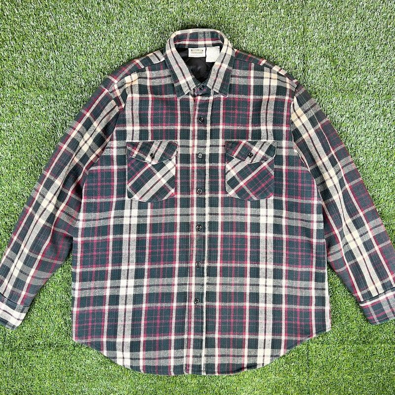 90s FIVEBROTHER ファイブブラザー ヘビーネルシャツ チェック