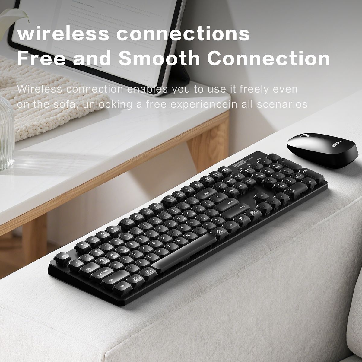 静音設計＆人間工学】ワイヤレスキーボード マウス セット フルサイズ