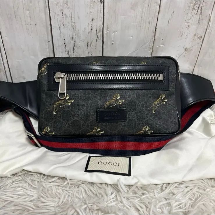 GUCCI ボディバッグ GGスプリーム ウエストバッグ ショルダーバッグ