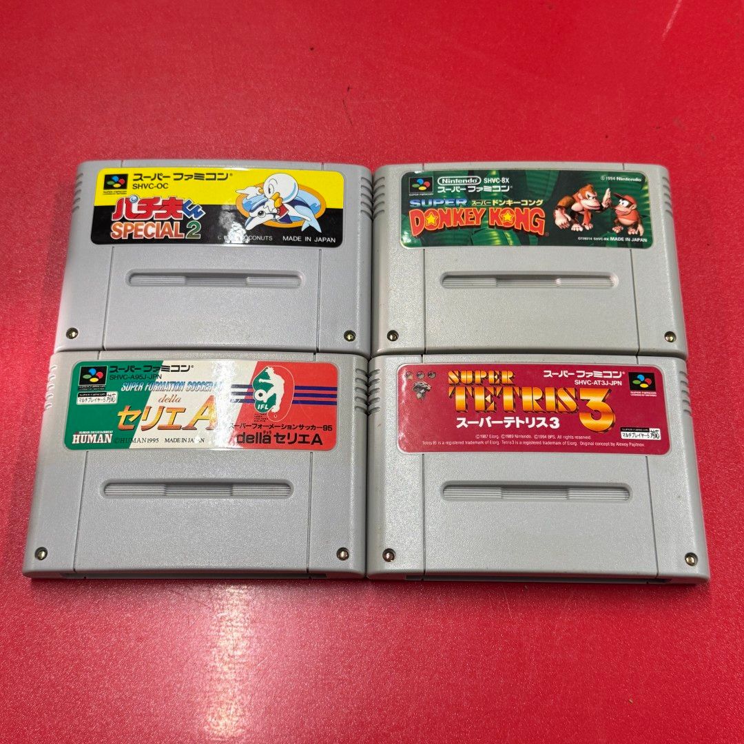 □Nintendo スーパーファミコンソフト 箱付き 8点 まとめ売り