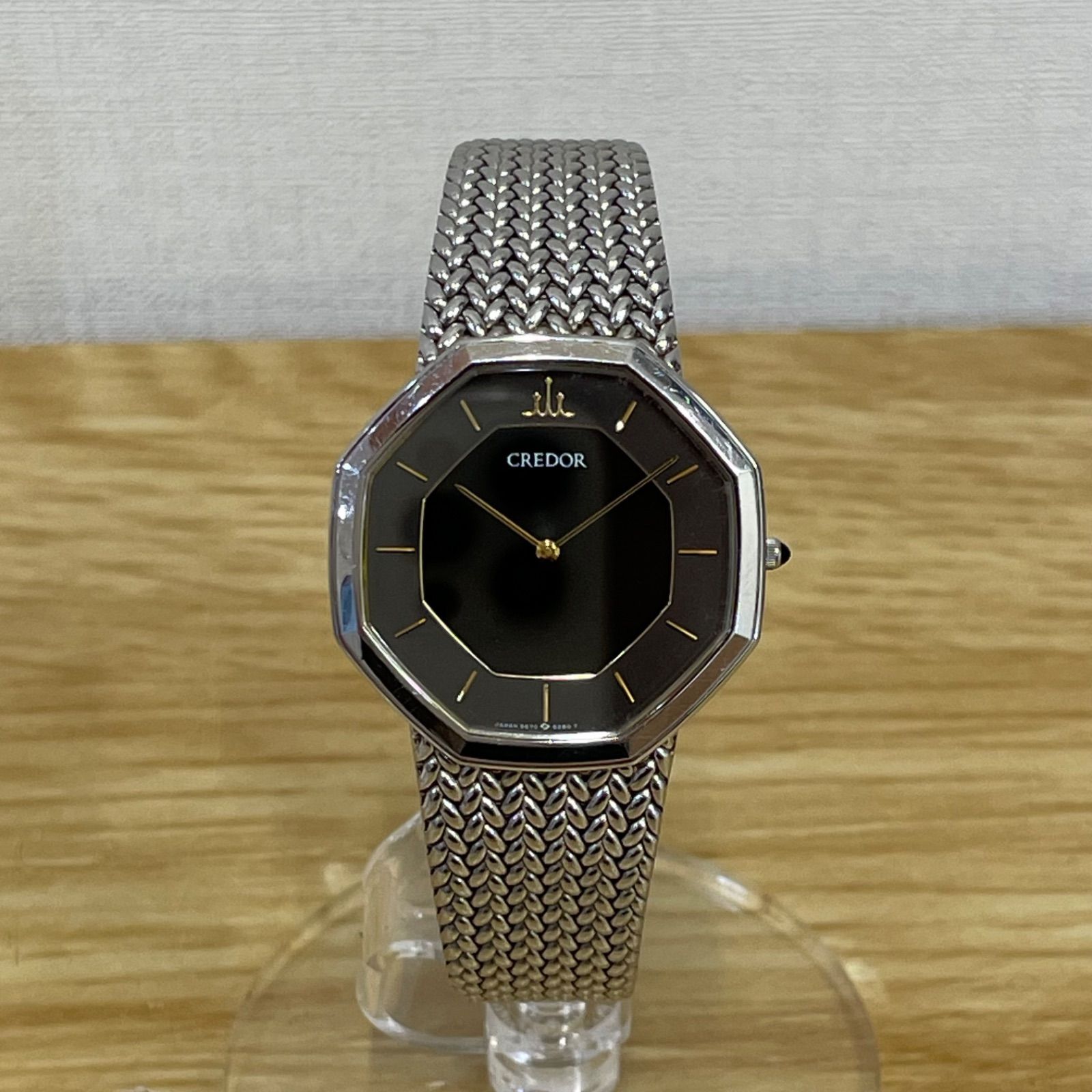 □SEIKO セイコー 9570-5250 クレドール クォーツ時計 稼働品 A26-358