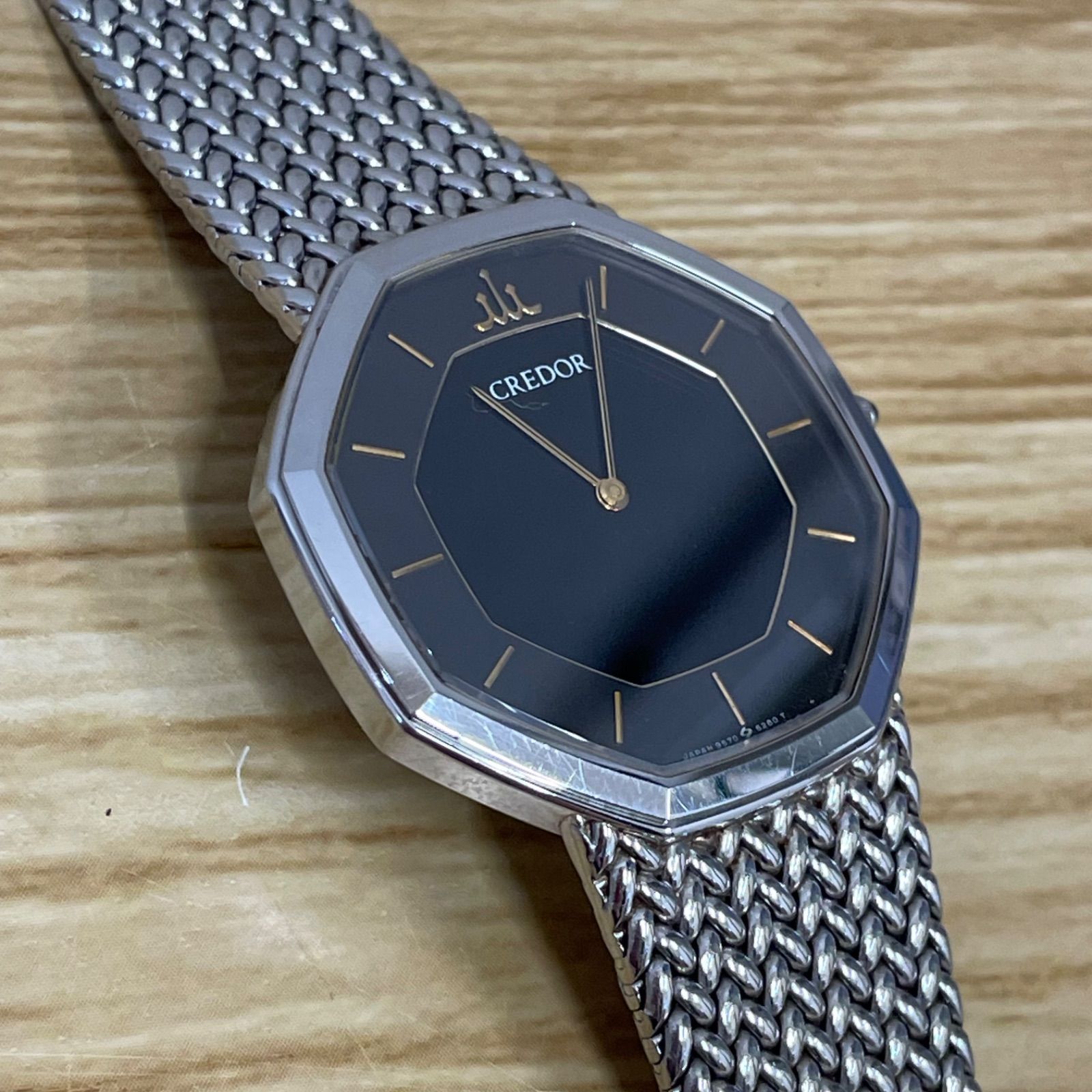 □SEIKO セイコー 9570-5250 クレドール クォーツ時計 稼働品 A26-358