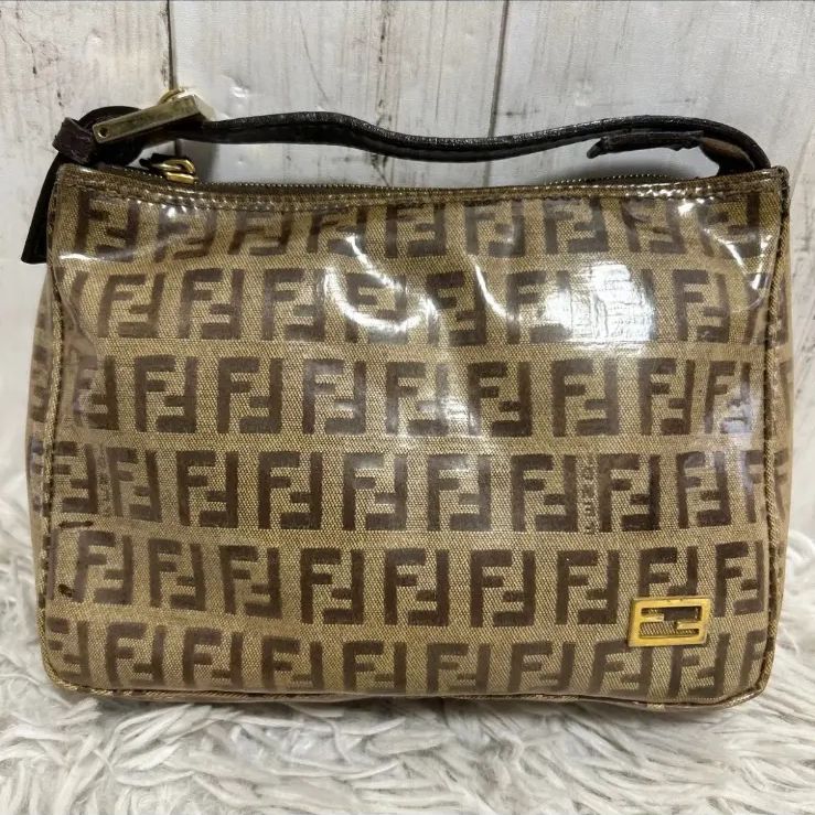 FENDI フェンディ ズッカ柄 ハンドバッグ アクセサリーポーチ