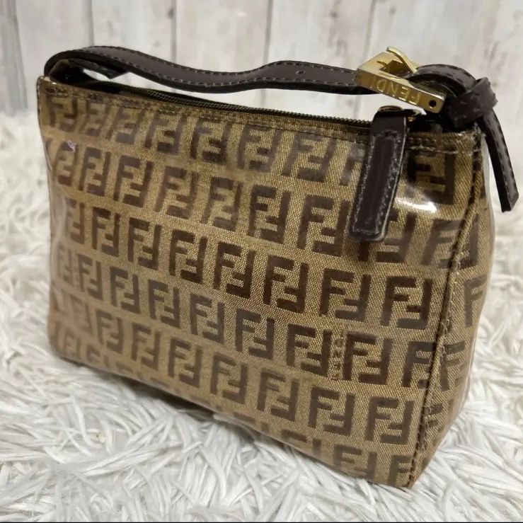FENDI フェンディ ズッカ柄 ハンドバッグ アクセサリーポーチ