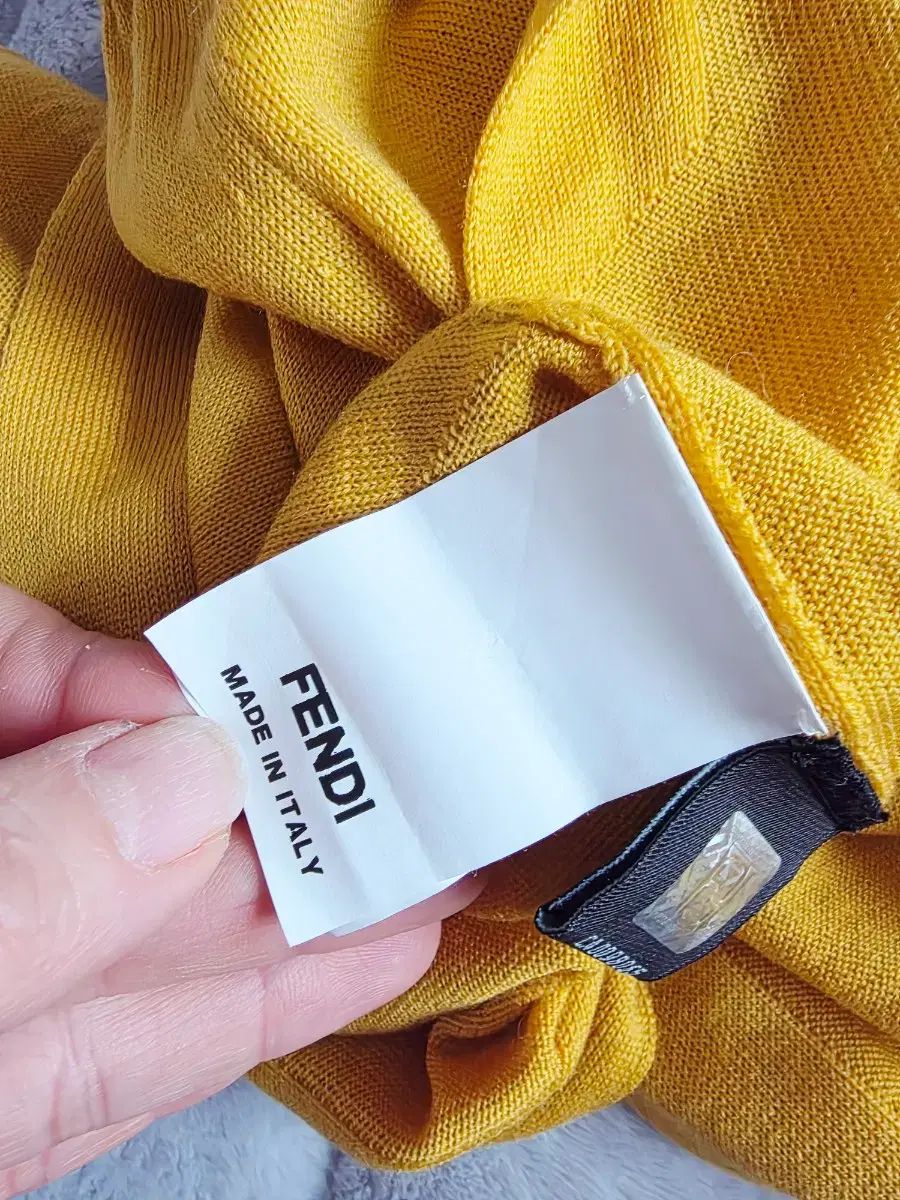 FENDI イエロー ウール バンディング スカート - メルカリ