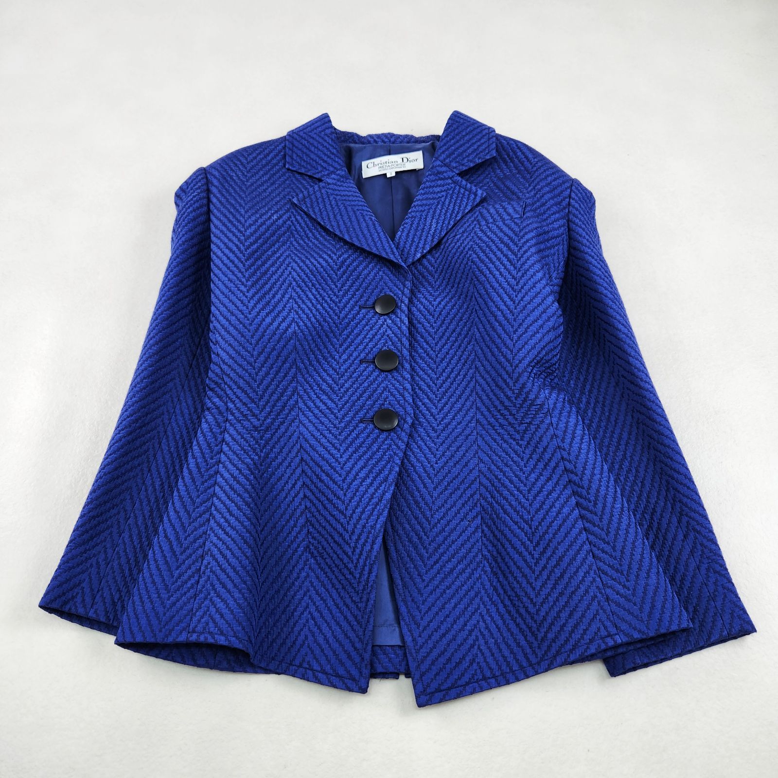 オールド クリスチャンディオール ウール シルク ジャガード織 総柄