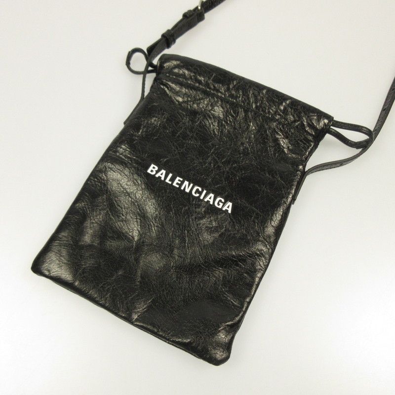 【姫路東店】 中古 BALENCIAGA | バレンシアガ ショルダーバッグ SHOPPER PHONE HOLDER 852930 ブラック 【122】 姫路東店】 中古 BALENCIAGA | バレンシアガ ショルダーバッグ SHOPPER