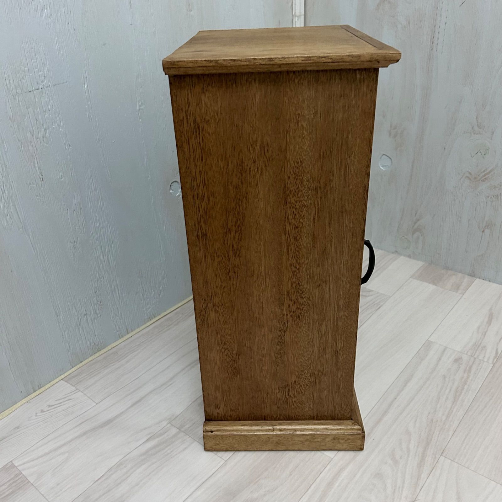 レトロ商品　木製ガラスケース　商品ケース3段 レトロ 木製 ガラスケース 三段 ショーケース 卓上 展示ケース 店舗