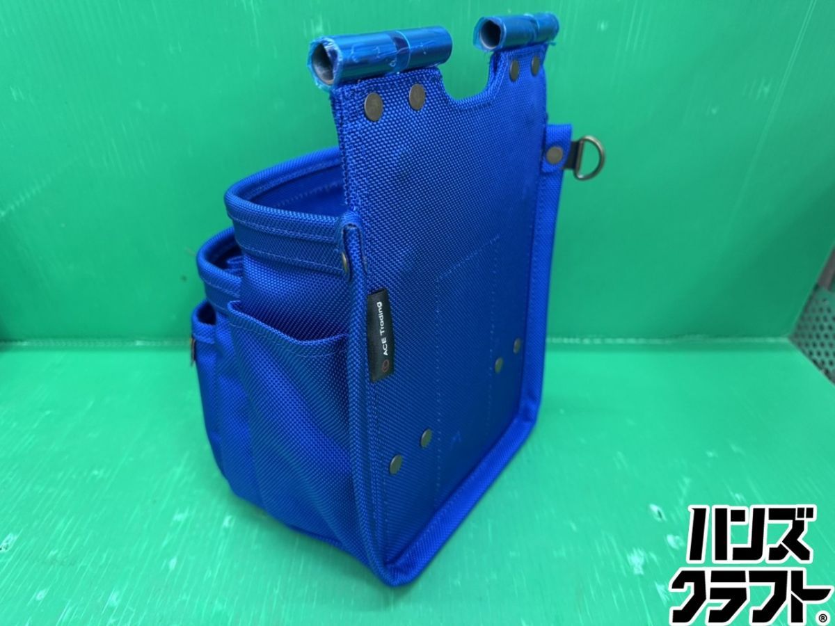 ♥品 KNICKS ニックス コーデュラバリスティック生地チェーン対応 3段腰袋 BABLT-301 DDX CORDURA 青