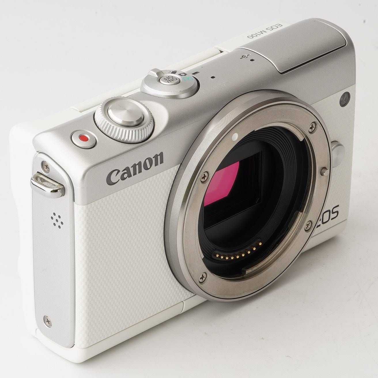 キヤノン Canon EOS M100 ホワイト / EF-M 15-45mm F3.5-6.3 IS STM