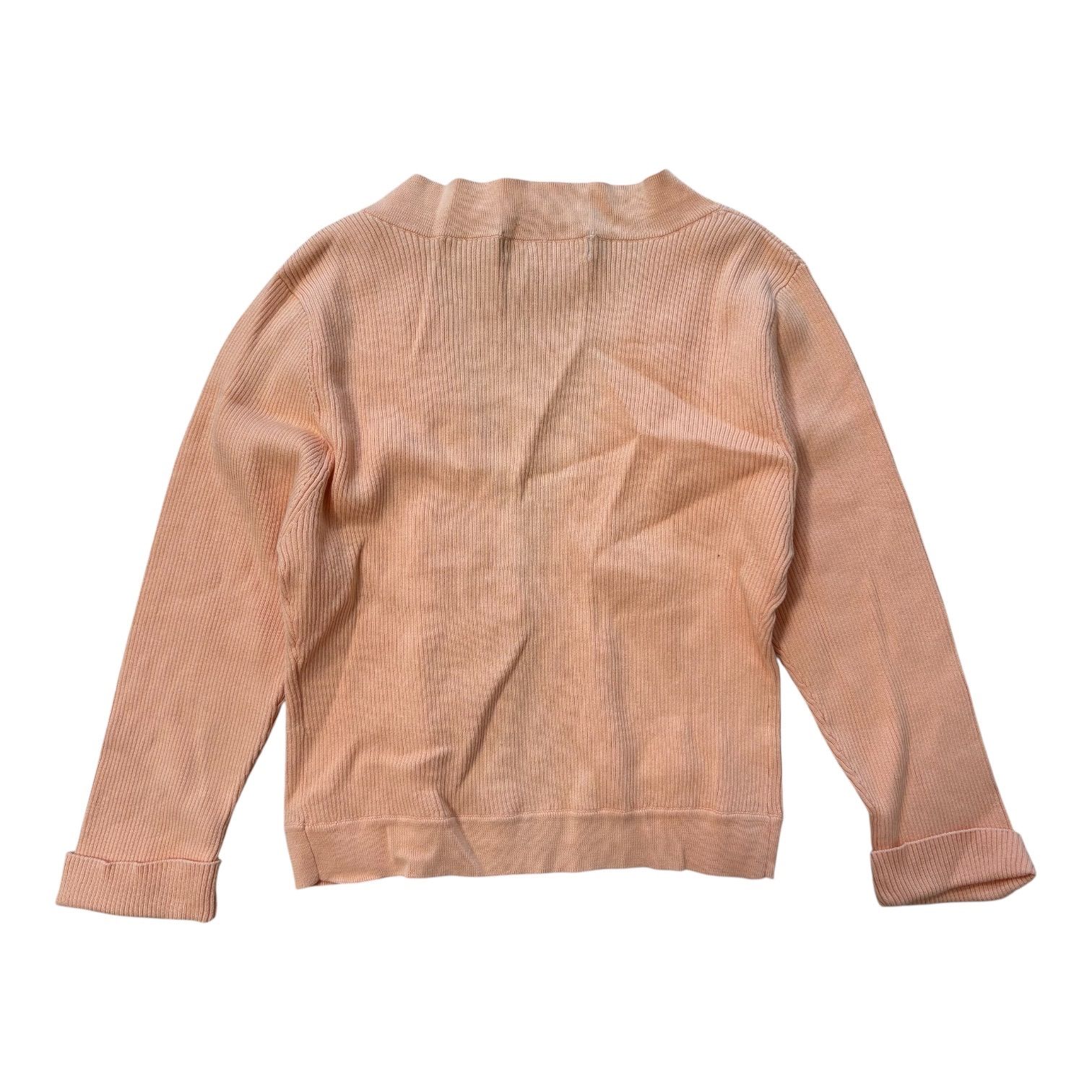 M'S GRACY エムズグレイシー リブニットカーディガン ピーチカラー