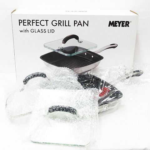 未使用品 MEYER マイヤー PERFECT GRILL PAN with GLASS LID