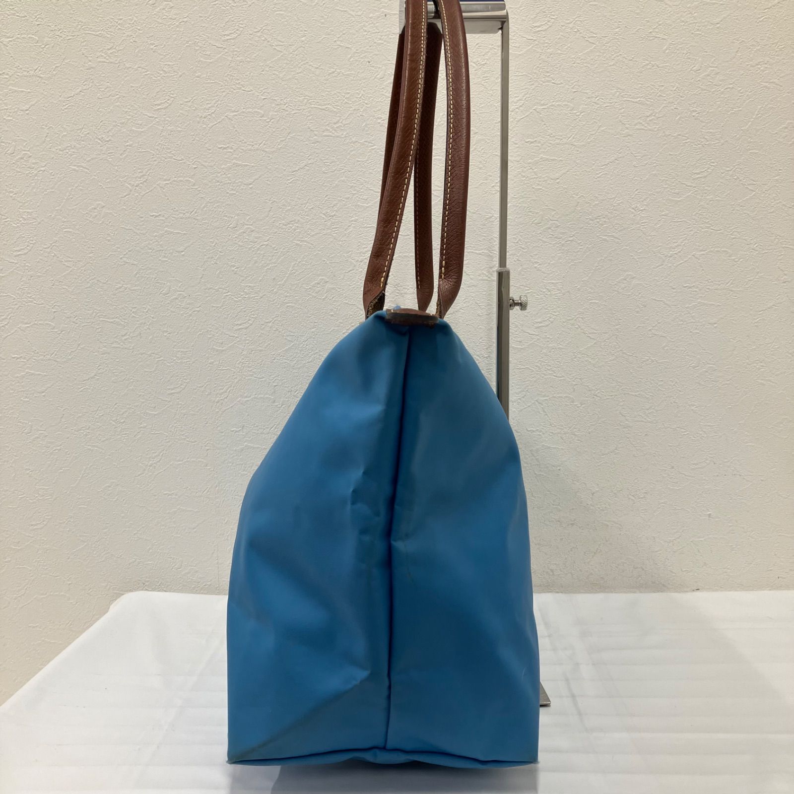 ロンシャン　プリアージュ　トートバッグ　ナイロン　ブルー　美品 9065 LONGCHAMP ロンシャン プリアージュ ルプリアージュ トートバッグ