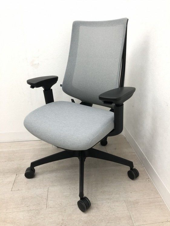 アウトレット品 コクヨ 可動肘付デュオラ2チェア C08 B230M グレー