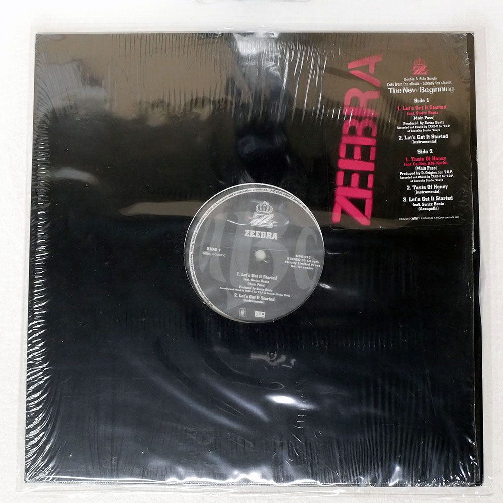 国内盤 ZEEBRA/LET'T GET IT STARTED / TASTE OF HONEY/PONY CANYON