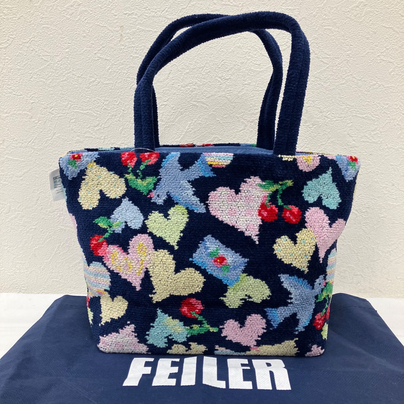 9072 FEILER フェイラー ラブレターハート ハンドバッグ トートバッグ 