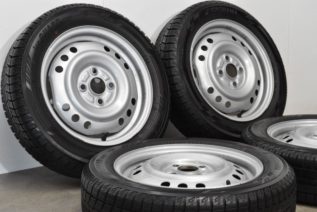 バリ溝】ダイハツ タント 純正 14in 4.5J +45 PCD100 ヨコハマ アイス 