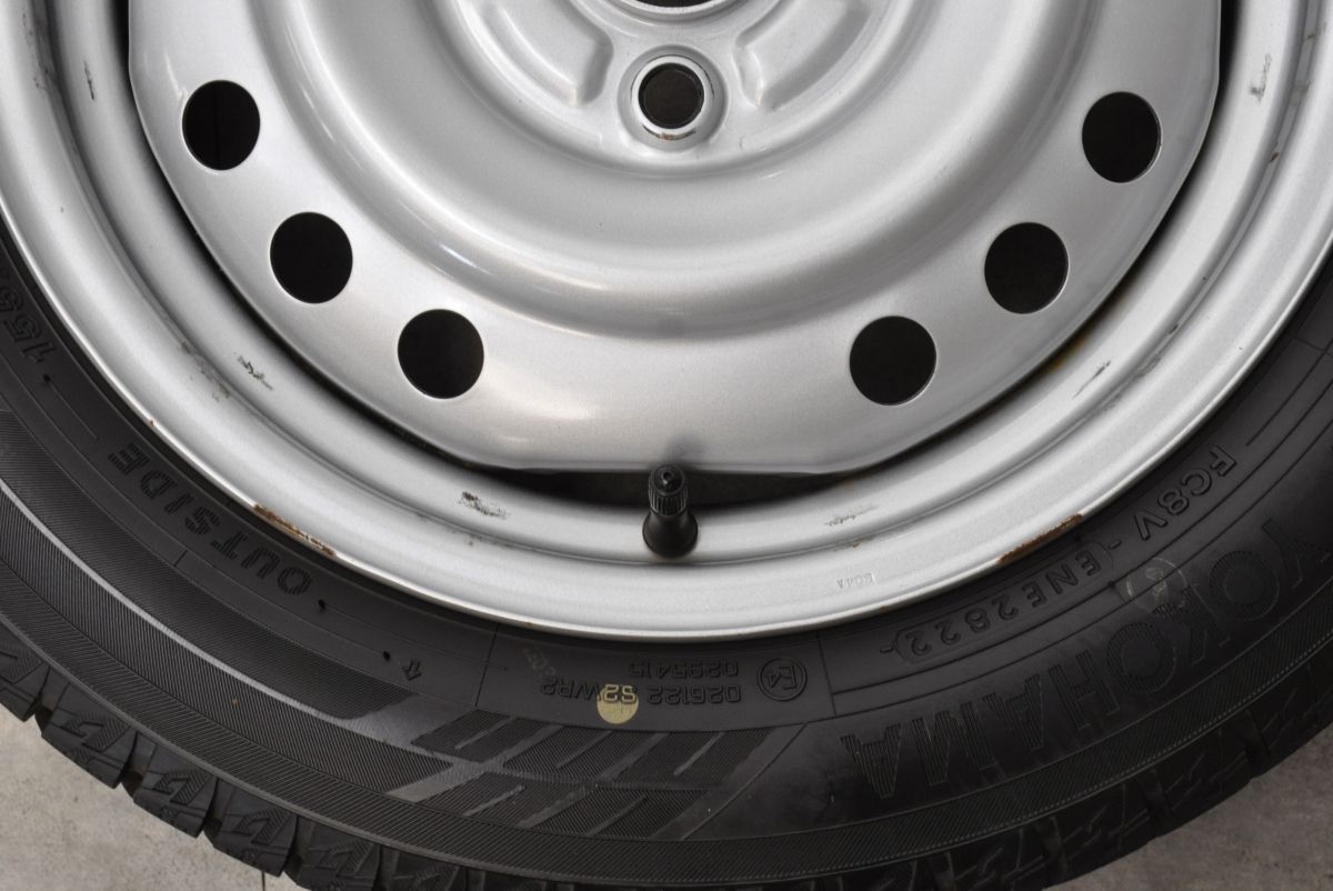 バリ溝】ダイハツ タント 純正 14in 4.5J +45 PCD100 ヨコハマ アイス 