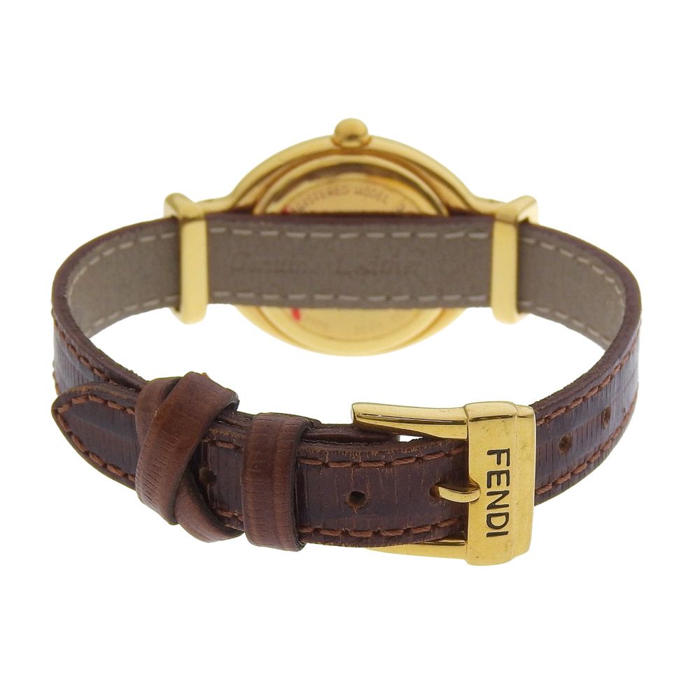 FENDI】フェンディ チェンジベルト 640L 金メッキ クオーツ アナログ