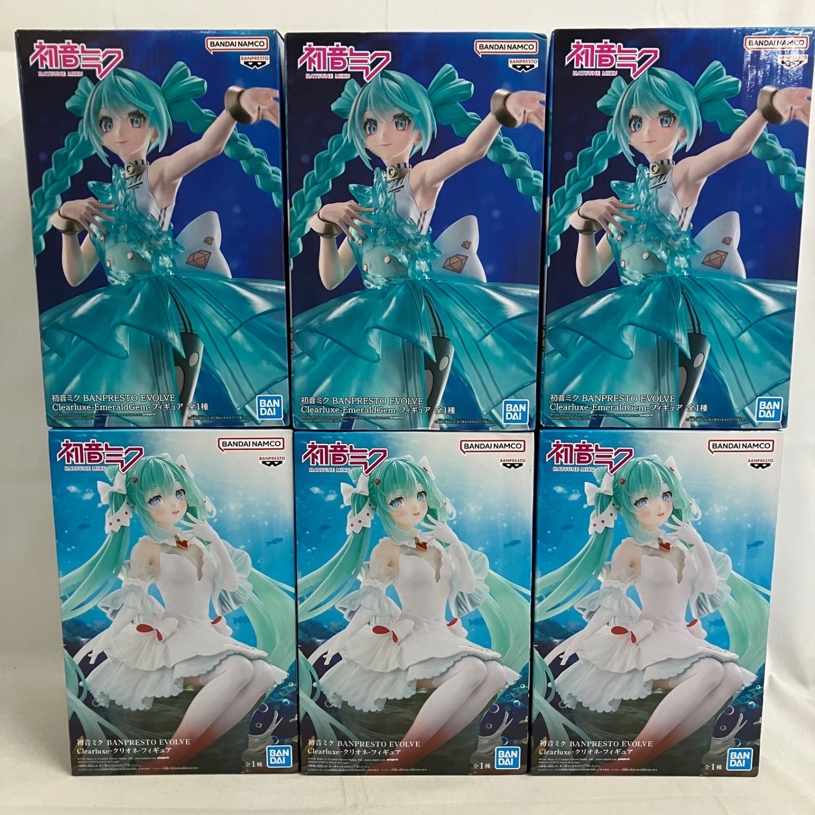 未開封 初音ミク BANPRESTO EVOLVE フィギュア 6個セット SF2109 c107