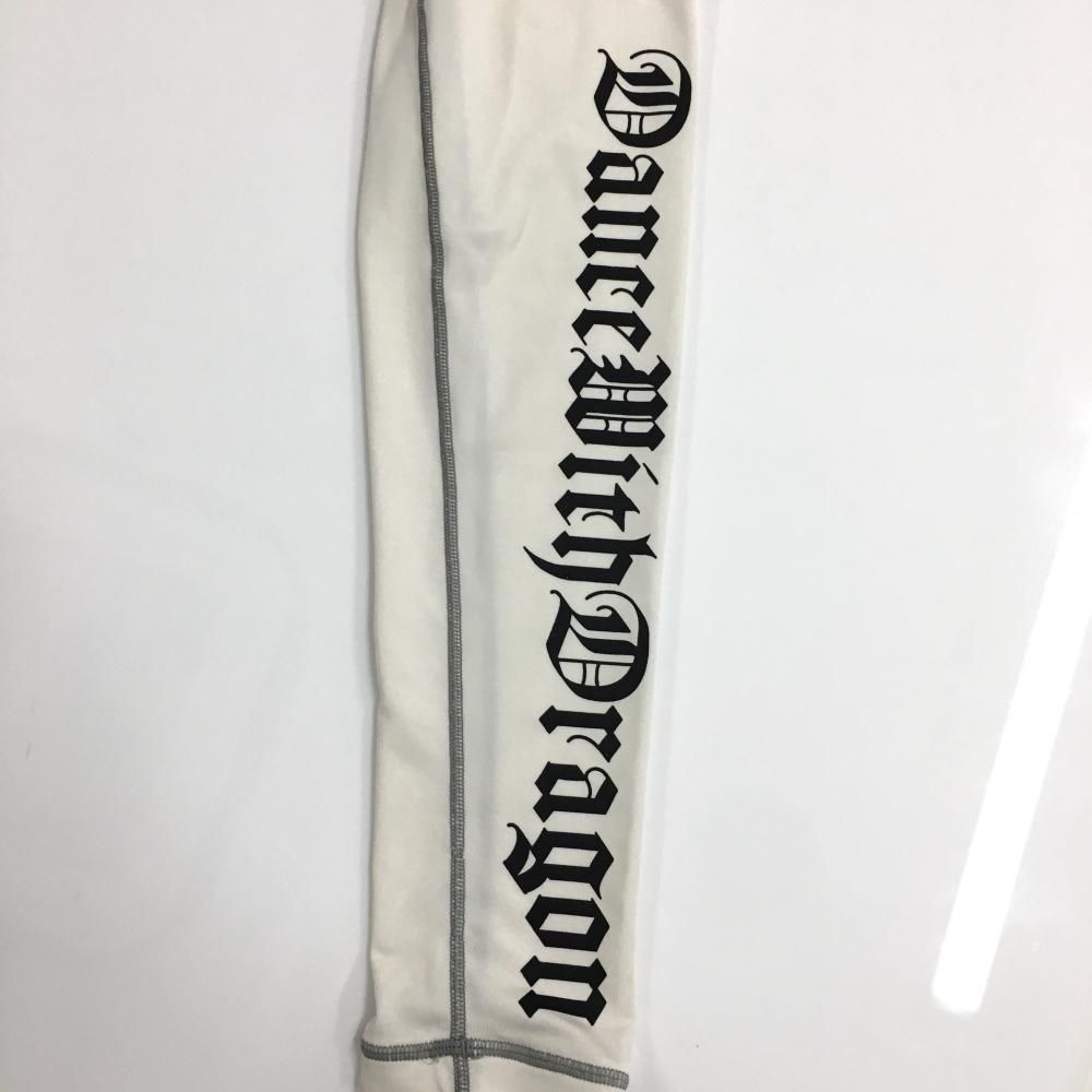 ダンスウィズドラゴン ハイネックインナーシャツ 白×グレー ステッチ