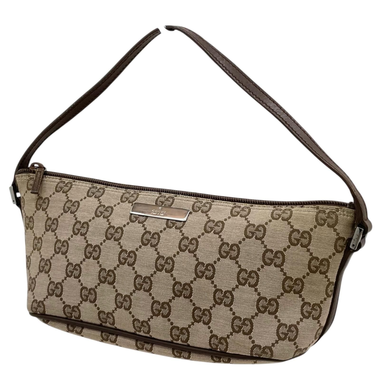 中古】GUCCI | グッチ GGキャンバス ハンドバッグ アクセサリーポーチ