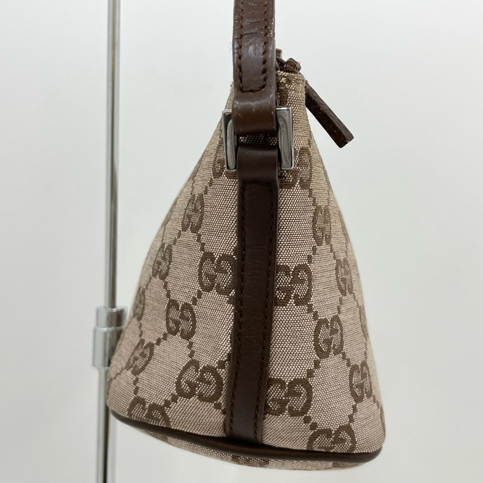 中古】GUCCI | グッチ GGキャンバス ハンドバッグ アクセサリーポーチ