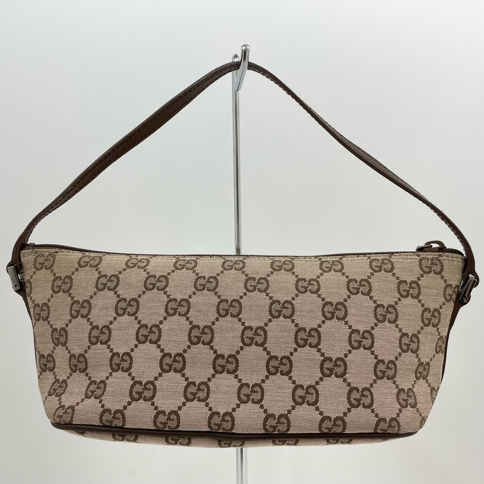 中古】GUCCI | グッチ GGキャンバス ハンドバッグ アクセサリーポーチ