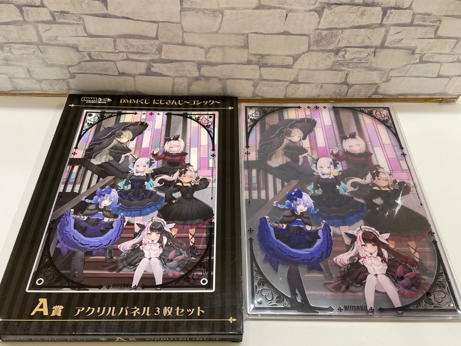 N2-21】☆ DMMくじ にじさんじ〜ゴジック〜 A賞 アクリルパネル3枚