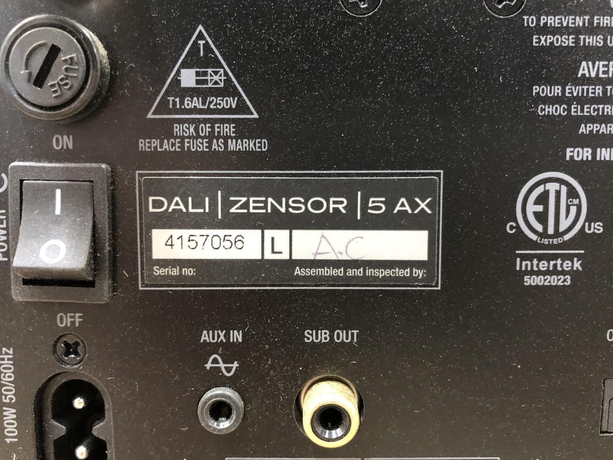 スピーカー ペア DALI トールボーイ型 ZENSOR5AX FBN025828大 - メルカリ