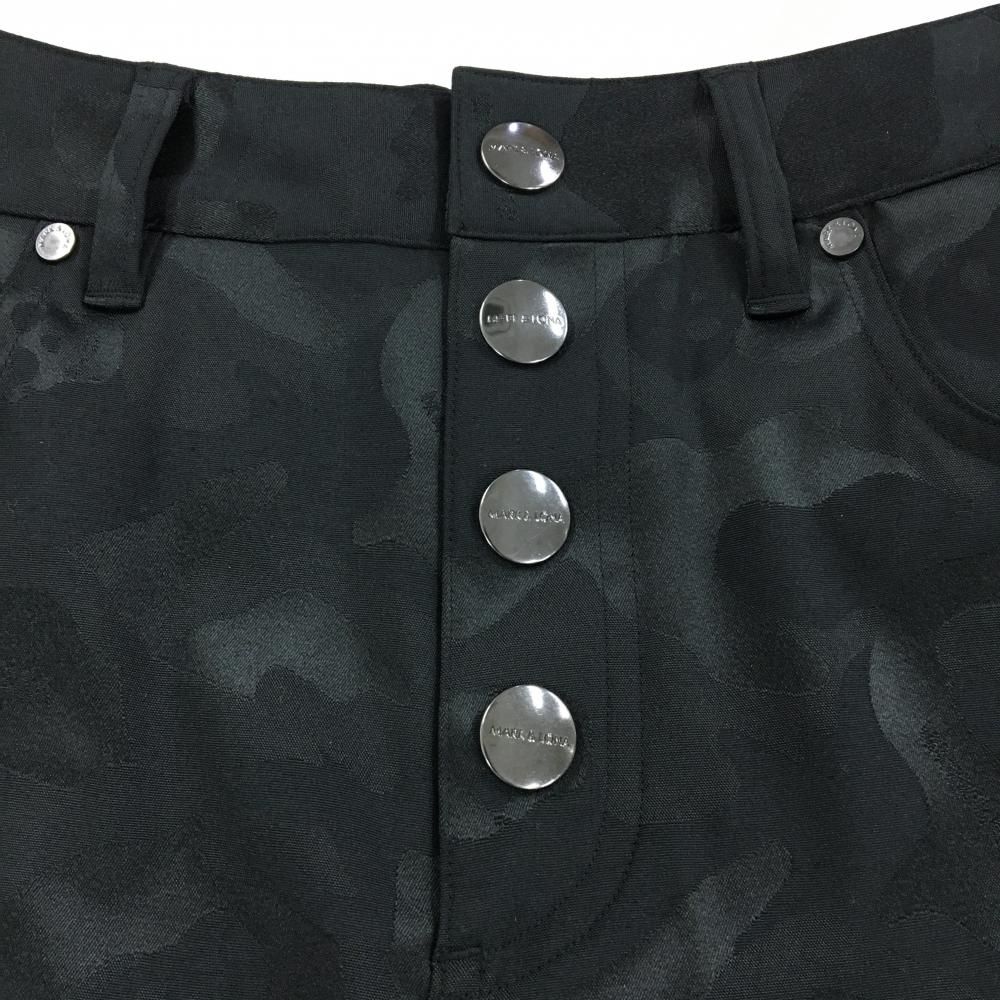 超美品】マークアンドロナ スカート 黒 カモフラ柄地模様 迷彩