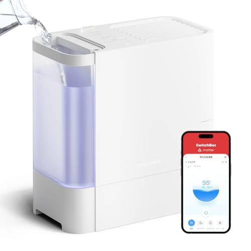 冬の乾燥 節電対策 SwitchBot 加湿器 気化式 Alexa 大容量 - 4.5L 21畳対応 スイッチボット 18dB 静音 省エネ 上から給水 加湿量最大750ml|h 抗菌 フィルター自動乾燥 最大22.5時間連続稼働 冬乾燥対 06b6cbc0