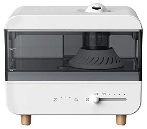 山善 加湿器 超音波式 簡単給水 和室4畳 洋室7畳 まで 連続10時間運転 LEDライト付 吹出しノズル回転 左右360度 上向90度 ホワイト MZ EGA 25 W po 9435 f 05 d