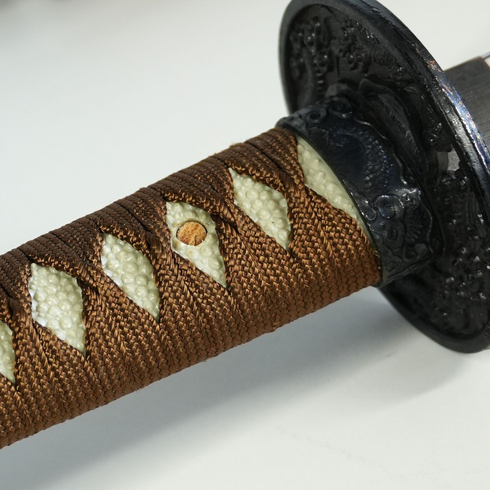 IM] 模造刀 2本セット 日本刀 大小 打刀 脇差 大刀 小刀 菱巻 目貫 龍