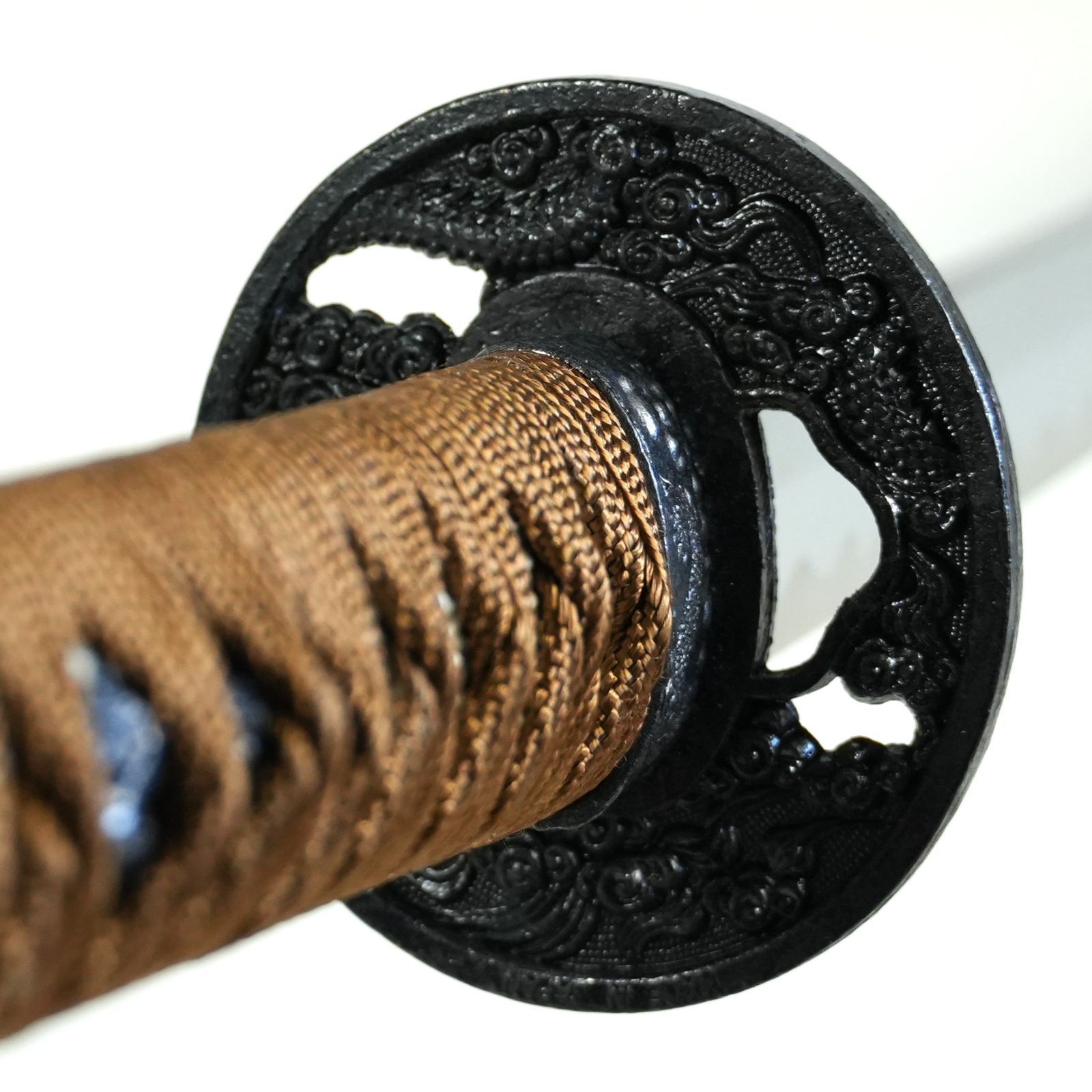 IM] 模造刀 2本セット 日本刀 大小 打刀 脇差 大刀 小刀 菱巻 目貫 龍