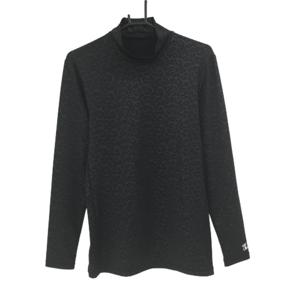美品】ダンスウィズドラゴン ハイネックインナーシャツ 黒 レオパード